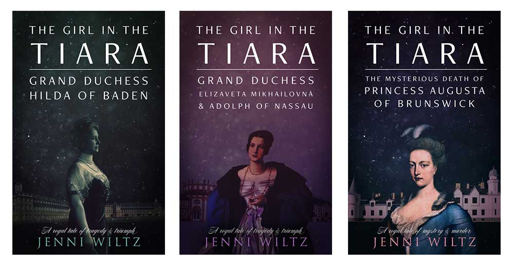Three covers I mocked up for the proposed trilogy: Hilda of Baden, Elizaveta Mikhailovna, and Augusta of Brunswick