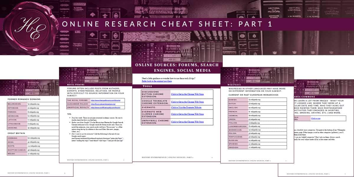 Download My Online Research Cheat Sheet, Part 1
