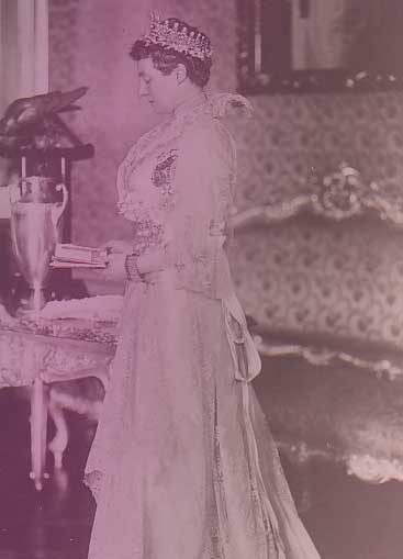 Empress Eugenie Pearl and Diamond Tiara at Louvre Museum