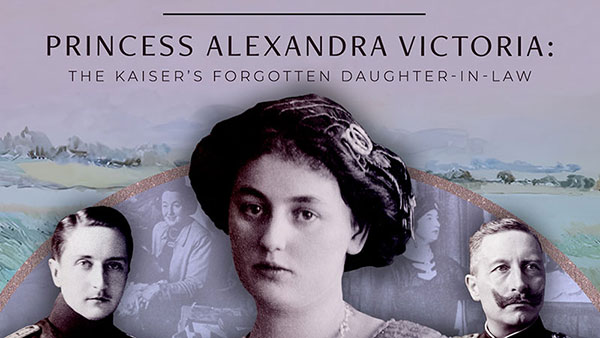 Video thumbnail image showing Princess Alexandra Victoria of Schleswig-Holstein, Prince August Wilhelm of Prussia, and Kaiser Wilhelm II